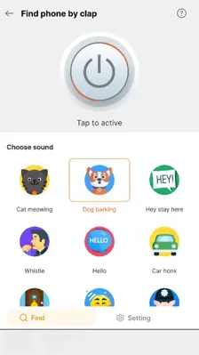 Find My Phone By Clap, Whistle android App screenshot 6